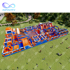 Thiết kế độc đáo Inflatable trò chơi giải trí công viên thiết bị trở ngại bơm hơi khổng lồ Trampoline công viên chủ đề cho trẻ em - Product Image 3