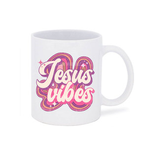 Tazas Cristianas Vintage Religiosas Inspiración Biblia Verso Taza de Té Sublimación Personalizada Gres Tazas de Café de Cerámica - Product Image 3