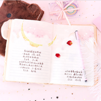 Carnet de notes scolaire de luxe avec couverture en tissu pelucheux écologique et mignon motif animal