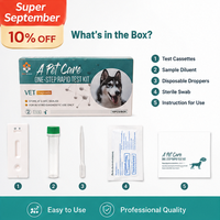 Test combiné Parvovirus/Giardia CPV/GIA Canin – Kit de détection vétérinaire rapide triple en une étape pour hôpitaux vétérinaires