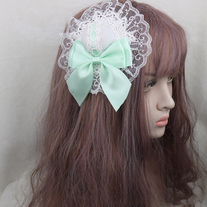 Moderner Stil Spitze Satin Anime Maßgefertigte Haaraccessoires Elegante Süße Mädchen Haarspangen Cosplay Modische Cosplay Lolita Stirnbänder - Product Image 4