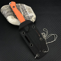 Pique-nique de survie en plein air pêche 8Cr13mov lame en acier poignée chasse multifonctionnel pratique couteau cadeau ensemble EDC