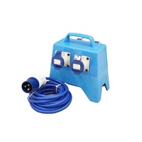 Boîtier de distribution électrique GRP 4 voies ZNPON TYP J101 16A 110V 2P+E IP44 avec câble H05VV-F 3*1.5MM de 3/5m