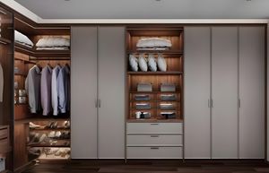 Muebles de almacenamiento de lujo modernos, armario convertible de madera maciza para dormitorio, para el hogar, Hotel, Villa, estilo de Panel - Product Image 4