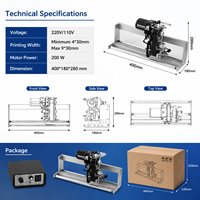 Codeur de ruban automatique pour machine, imprimante codeuse de date à transfert thermique haute vitesse, machine VFFS, sacs, pochettes, films et papier de qualité alimentaire