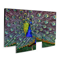 Maßgefertigter LCD-Werbebildschirm mit Splicing-Technologie 3x3 4K 1080P DID Schmaler Rahmen 0,88-3,5mm Video-Display für Einzelhandel, U-Bahn und Flughäfen