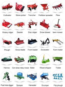 Kubota Handgezogener Pflug Kultivator Einachsschlepper Motorhacke mit Pflug Erntemaschine Sämaschine Anhänger Zubehör - Product Image 5