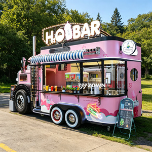 Food Cart Mobile Catering Food <b>Trailer</b> Food Truck Construction Fully Equipped Mobile Kitchen for Fast Food Cart - Product Image 1
