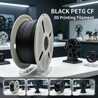 Filament PETG-CF 1,75 mm, bobine de 1 kg, PETG renforcé avec des fibres de carbone, surface mate, facile à imprimer, compatible avec la plupart des imprimantes 3D FDM
