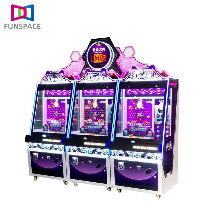 Mesin Game Arcade hiburan Funspace mesin penebusan tiket ajaib bola ajaib