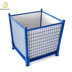 Boîte en treillis métallique Easylink équipée de plaques en PP et de roulettes - Product Image 4