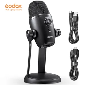 Godox UMic82 Multi-Pattern USB Condenser Microphone Bi-directional Omnidirectional Cardioid Microphone