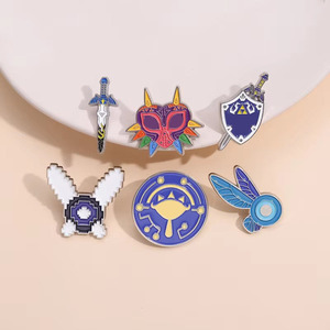 Badge en métal amusant et économique pour console de <span class=keywords><strong>jeu</strong></span> portable, vente en gros, design de <span class=keywords><strong>jeu</strong></span> anime, épinglette en émail souple - Product Image 4