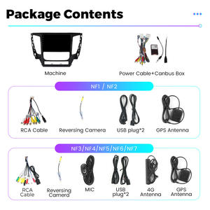 Navifly NF 1280แอนดรอยด์ใหม่ล่าสุด * หน้าจอ720 8Core + 256 DSP + RDS วิทยุรถยนต์สำหรับ Mitsubishi Pajero 2016-2018รองรับแอนดรอยด์อัตโนมัติ - Product Image 6
