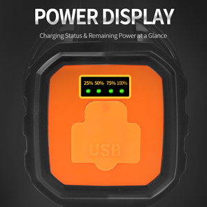 Lampe de <span class=keywords><strong>Recherche</strong></span> LED à Charge Solaire, Projecteur Haute Puissance, Rechargeable Longue Durée, Lampe Torche LED Portative - Product Image 4