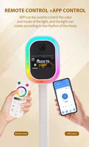 Machine de photomaton pour fête, appareil <span class=keywords><strong>photo</strong></span> d'impression en libre-service, photomaton DSLR avec écran tactile de 13,3 pouces, support d'imprimante et flash - Product Image 5