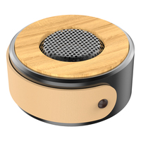 Altoparlante bluetooth con venature del legno in metallo subwoofer wireless audio esterno AUX TF card chiamata in vivavoce segnale vocale connessione TWS