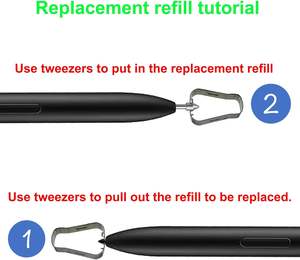 注目すべき2 Galaxy Note10/20/Tab S6lite/S7/S8/S9/S22U/S23U/S24Uスタイラスペン用2個ステンレススチールSペンチップ - Product Image 6