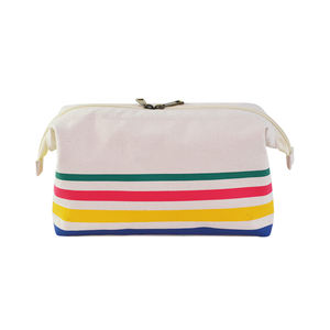 Femmes élégant Beige cire toile Durable Eco multi-fonction organisateur de voyage personnalisé grand pour sac fermeture à glissière privé - Product Image 3