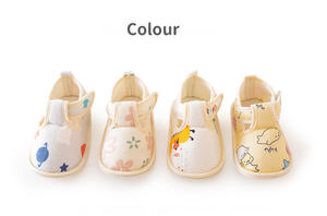 Chaussettes à semelle souple pour bébé 6-12 mois Chaussures à sangle de dessin animé Semelle antidérapante Chaussures pour bébé - Product Image 5