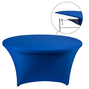 Wedding Party Event <strong>Table</strong> <strong>Cloth</strong> Spandex <strong>Table</strong> <strong>Cloth</strong> Round Stretch 3/4/5/6 FT <strong>Table</strong> <strong>Cloth</strong> - Product Image 2