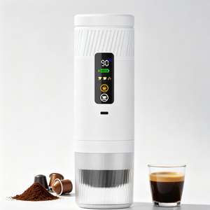 Machine à café portable avec écran LED, 20 bars, machine à café à capsules portable, dernière génération, fabrication OEM, machine à expresso intelligente pour l'extérieur - Product Image 2