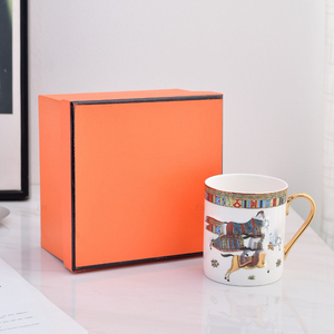 Taza grande inclinada de restaurante rosa y verde de lujo nórdico de Venta caliente - Product Image 1