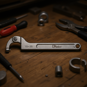 Take Swivel <b>Hook</b> Wrench 15-35mm Round Nose Adjustable Wrench - Product Image 3