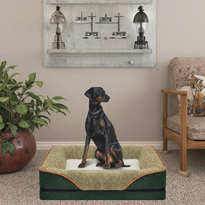 Sofá cama de lujo para mascotas cuatro estaciones al por mayor hecho a mano grande perro gato perrera Animal patrón sólido transpirable nueva cama para mascotas para el otoño - Product Image 1