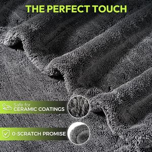 Double Twist Pile <strong>Towel</strong> Large Premium 1200 GSM <strong>Microfiber</strong> <strong>Towel</strong> Thick Soft Super Water Absorbent Car <strong>Microfiber</strong> Drying <strong>Towel</strong> - Product Image 2