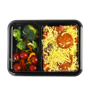 1 2 3 scomparto cpet ovenable <span class=keywords><strong>vassoio</strong></span> di imballaggio 220 c contenitore ciotola di <span class=keywords><strong>plastica</strong></span> cibo CPET <span class=keywords><strong>vassoio</strong></span> <span class=keywords><strong>con</strong></span> pellicola CPET - Product Image 5