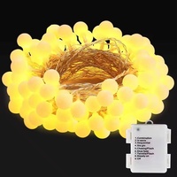 Boule givrée guirlande lumineuse extérieure étanche Led Globe ampoule boule solaire guirlande lumineuse batterie puissance USB 5V