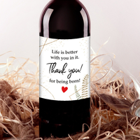Etiquetas y Pegatinas Ecológicas Autoadhesivas para Botellas de Vino, Papel Adhesivo Personalizable con Diseño 3D