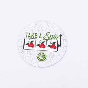 Sous-verres en papier ronds personnalisés de haute qualité, nouvelle arrivée, promotionnels - Product Image 1