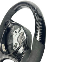 Volant sport personnalisé en cuir et fibre de carbone véritable pour E82/E87/E88/E90/E91/E92/E93 M3