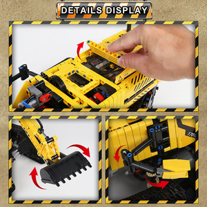 MOULD <span class=keywords><strong>KING</strong></span> 17018 Camion excavateur motorisé Jouets APP RC Ensemble de blocs Excavateur tout-terrain 2237PCS Briques Cadeaux de Noël pour garçons - Product Image 4