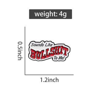 Suona come una stronzata per Me spilla personalizzata con scritta a spilla con spilla regalo di gioielli di moda per amici - Product Image 6