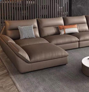 Juego de Sofás Chesterfield en Forma de <span class=keywords><strong>L</strong></span> de Lujo, Sofá Moderno Relleno de Esponja de Alta Gama para Apartamentos y Salas de Estar de Hoteles - Product Image 4