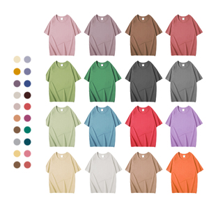 T-shirt respirant en coton 100% de haute qualité, 260 GSM, coupe ample, tricot uni, épaules tombantes - Product Image 3