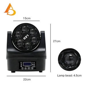 Luz Móvil Mini de 6x10w RGBW 4 en 1, Luz Móvil de Ojo de Abeja de 6 Leds, en Oferta - Product Image 5