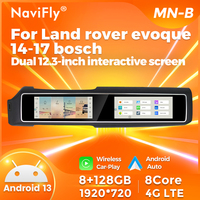 Navifly MN-B plus récent Android 1920*720 écran IPS double écrans interactifs pour Land rover evoque 2014-2017 avec WIFI BT