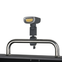 Lampe de barbecue LED COB rechargeable 300 lumens, étanche IP65 avec rotation à 360° et 3 modes de gradation, pince pour grillades en extérieur