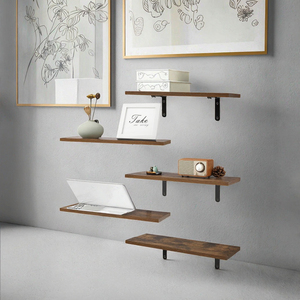 Cadre mural en <span class=keywords><strong>bois</strong></span> personnalisable de 5 pièces Support en <span class=keywords><strong>métal</strong></span> <span class=keywords><strong>Étagère</strong></span> flottante unique pour chambre à coucher, salon, <span class=keywords><strong>garage</strong></span>, armoire murale - Product Image 3