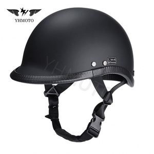 Casque demi-face YHMOTO, style rétro équestre, accessoires universels pour moto, pour hommes et femmes, homologué DOT - Product Image 3