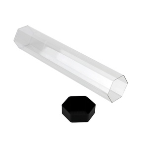Tube de rangement hexagonal transparent en alliage d'aluminium pour tapis de jeu, vente en gros d'usine, couleur et logo personnalisés pour organisateur de jeux - Product Image 6