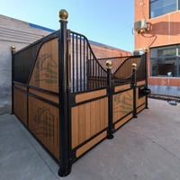 Box de stockage modulaire préfabriqué en acier inoxydable pour chevaux de ferme européens, 12 pieds (3,6 m), galvanisé à chaud et thermolaqué