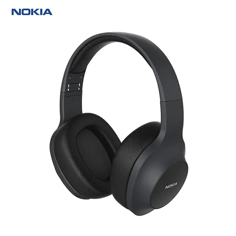 Nokia E1200 headphone besar nirkabel asli, headphone dengan peredam bising HIFI Bass dalam