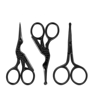 Eliter – ciseaux à cuticules professionnels en acier inoxydable noir, ciseaux pour sourcils et oiseaux, livraison rapide, offre spéciale - Product Image 1