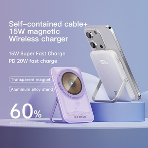Chargeur portable magnétique sans fil de 15 w, 10000mah, <span class=keywords><strong>batterie</strong></span> <span class=keywords><strong>externe</strong></span> de téléphone portable <span class=keywords><strong>pour</strong></span> cadeau - Product Image 2