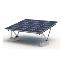 Structure de carport solaire en aluminium anodisé SunRack pour l'installation de panneaux photovoltaïques